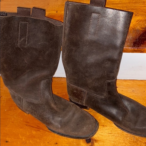 Prada distressed leather boots - Picture 5 of 5